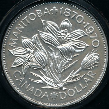 Commems-Collection-Canadian:-1970-Manitoba-Commemorative-Dollar-And-Expo-'70-In-Osaka