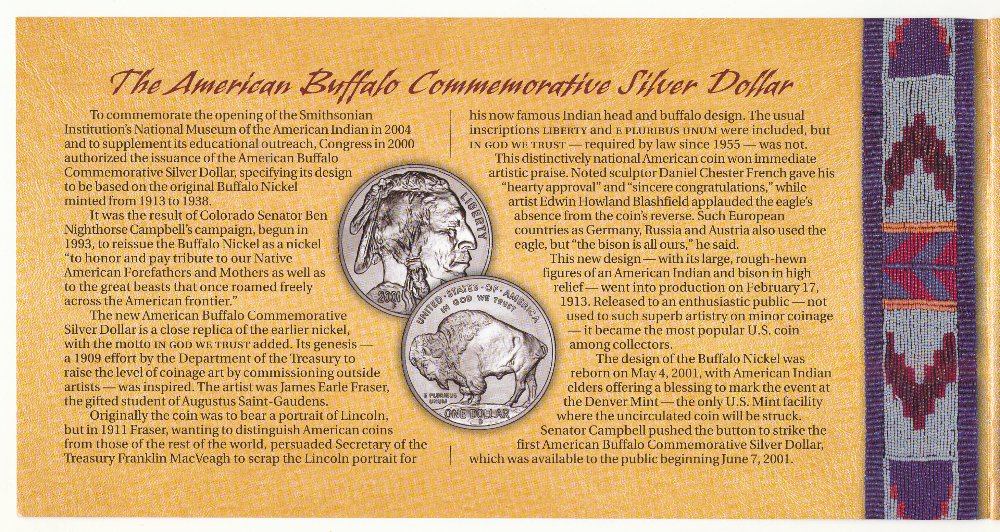 Commems-Collection-Modern:-2001-American-Buffalo-Coin-And-Currency-Set