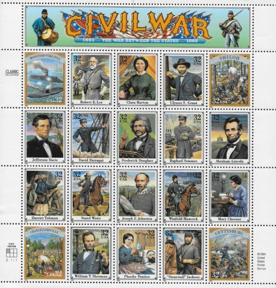 Commems-Collection-Modern:-1995---Civil-War-Battlefields-Coin-First-Day-Cover