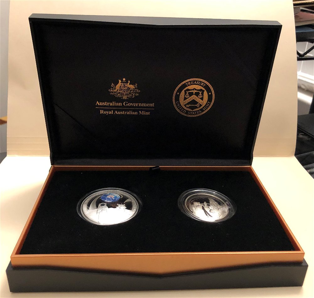 Commems-Collection-Modern:-2019-R-A-Mint---US-Mint-Apollo-11-Joint-Issue-Set
