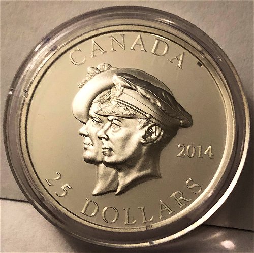 Commems-Collection-Canadian:-2014-75th-Anniversary-Of-Royal-Visit-Silver-Coin