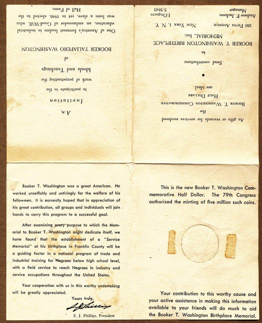 Commems-Collection-Classic:-1946-Booker-T-Washington-Memorial-Ephemera-II