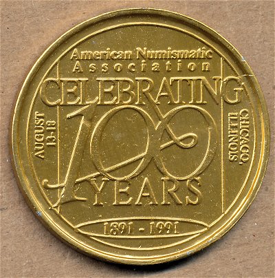 Commems-Collection-Medals:-1991-ANA-Centennial-Medals