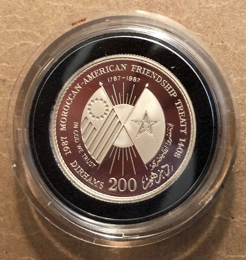 Commems-Collection-Modern:-1987-United-States---Morocco-Friendship-Treaty-200th