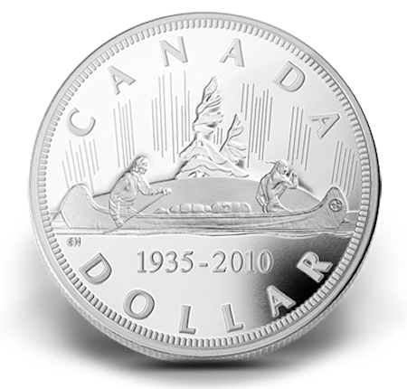 Commems-Collection-Canadian:-King-George-V-On-Canada's-36-MM-Silver-Dollars