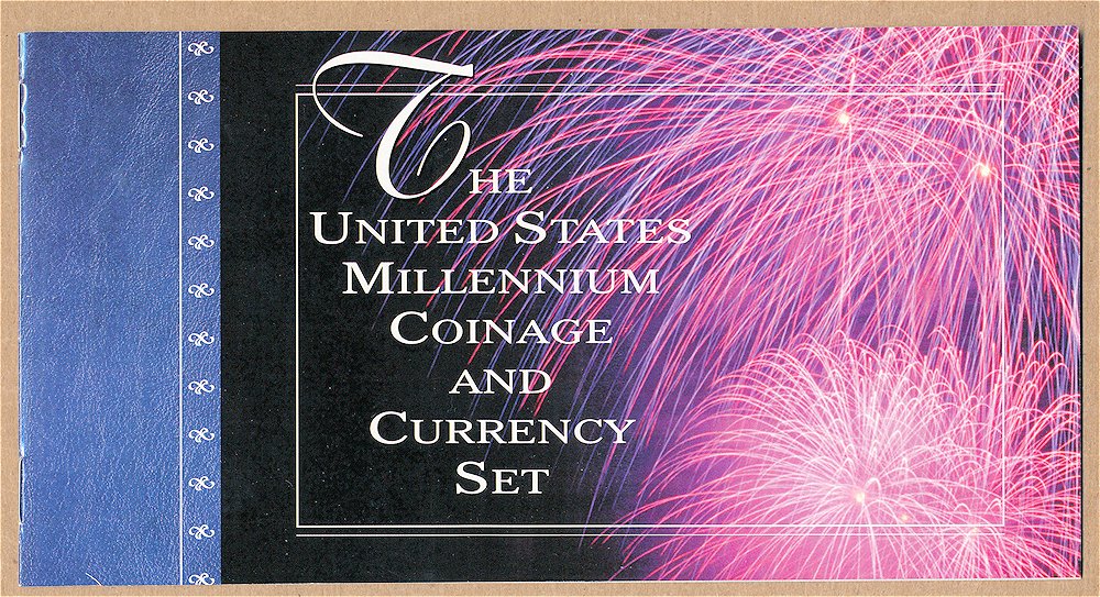 Commems-Collection-Modern:-2000-US-Millennium-Coinage-And-Currency-Set