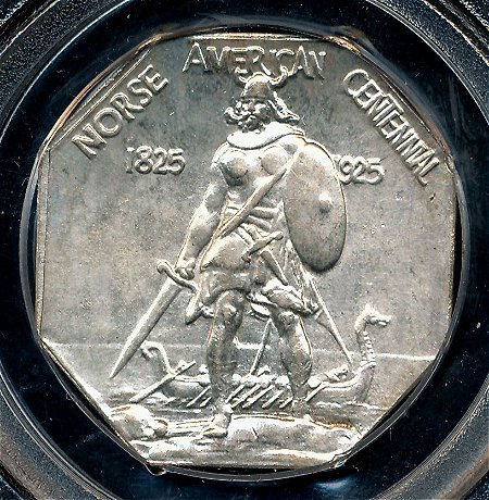Commems-Collection-Classic:-1925-Norse-American-Centennial-Medal---Counterfeit