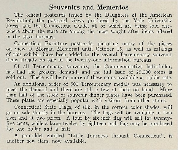 Commems-Collection-Classic:-1935-Connecticut-Tercentenary---Commission-Bulletins