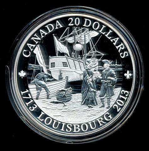 Commems-Collection-Canadian:-2006-Louisbourg-Silver-$10---Coin-3-/-4