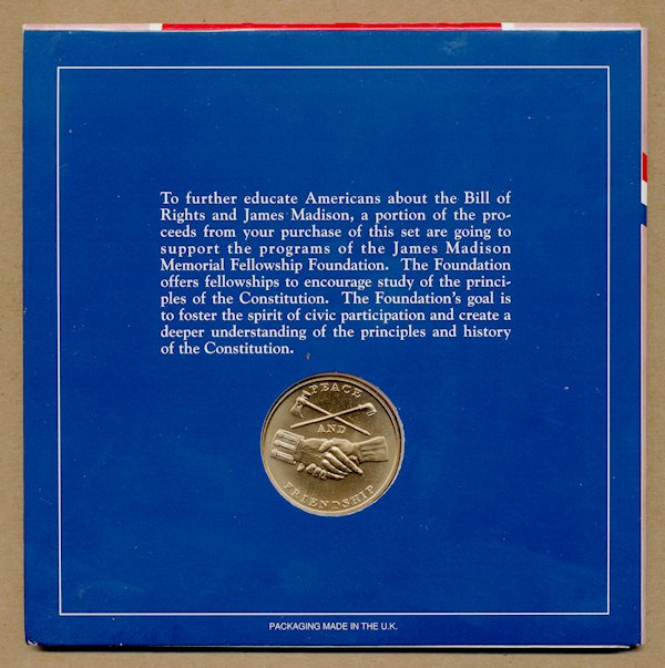 Commems-Collection-Modern:-1993-Bill-Of-Rights-Coin-And-Medal-Set