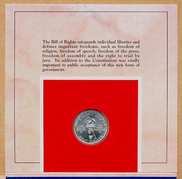 Commems-Collection-Modern:-1993-Bill-Of-Rights-Coin-And-Medal-Set