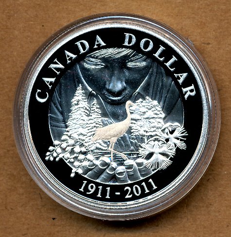Commems-Collection-Canadian:-2011-Parks-Canada-Silver-Dollar