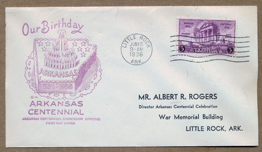 Commems-Collection-Classic:-1936-Arkansas-Statehood-Centennial---Philatelic-Tie-Ins