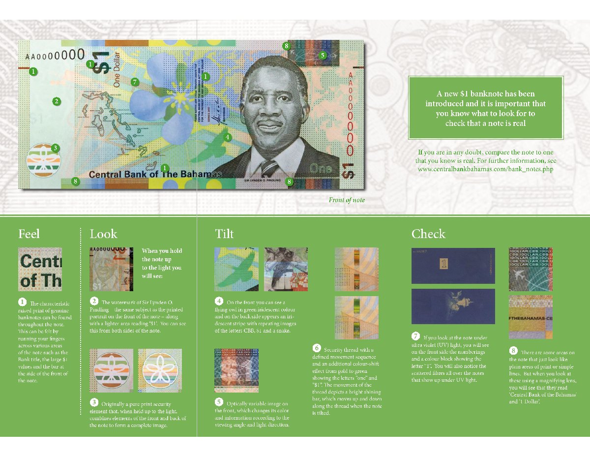 Commems-Collection-Currency:-Bahamas-$1-Notes