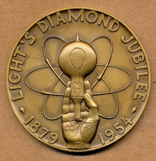 Commems-Collection-Medals:-1954-Light's-Diamond-Jubilee