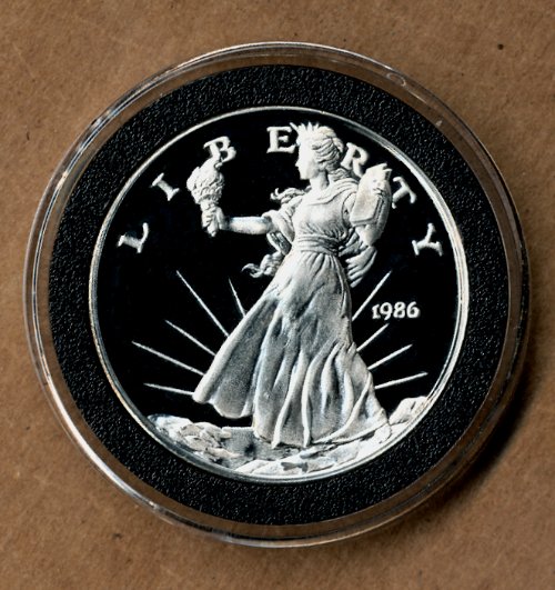 Commems-Collection-Bullion:-1986-Silver-Double-Eagle