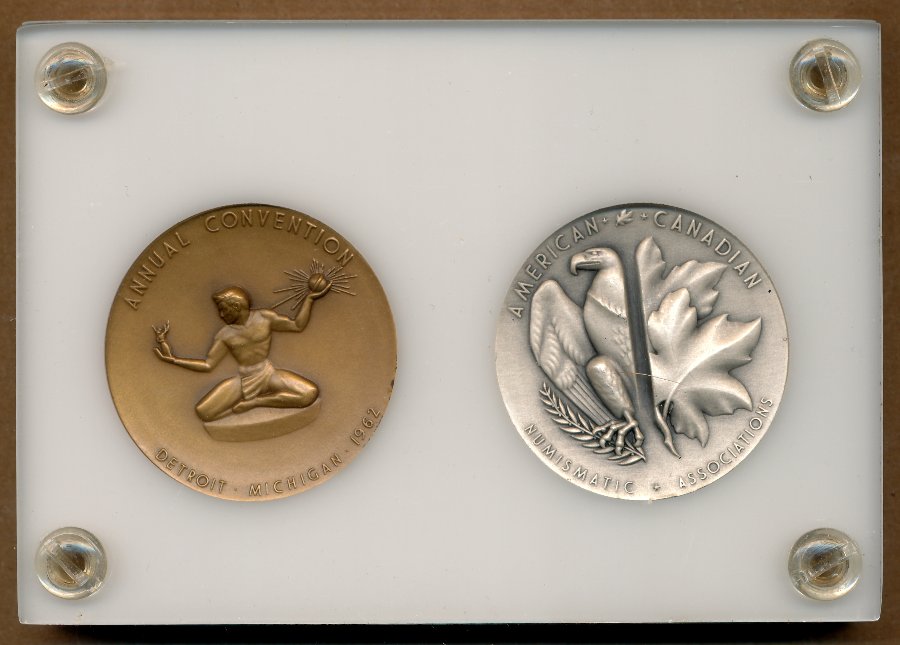 Commems-Collection-Medals:-1962-A-N-A---C-N-A-Convention