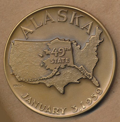 Commems-Collection-Medals:-1959-Alaska-Statehood