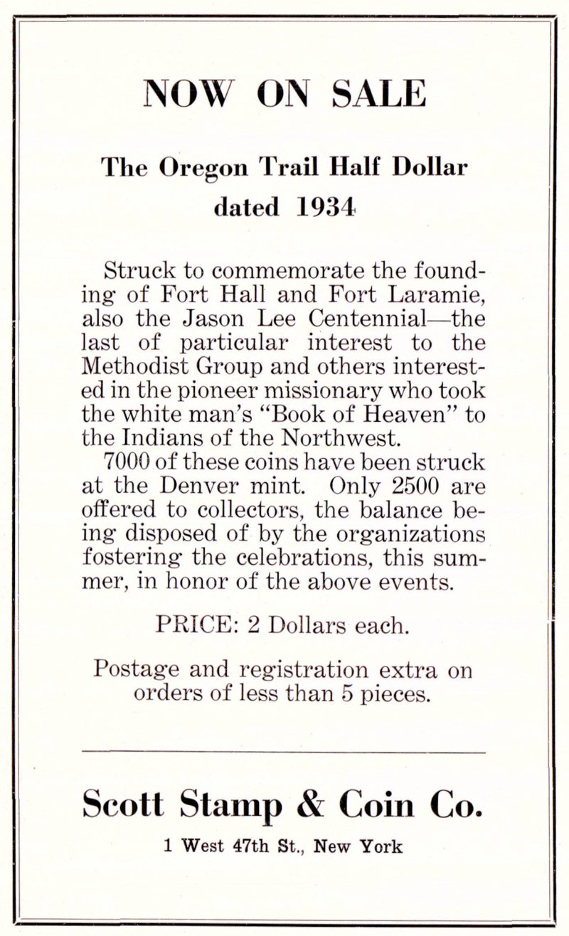 Commems-Collection-Classic:-1926-39-Oregon-Trail-Memorial---1934-Oregon-Trail-Centennials