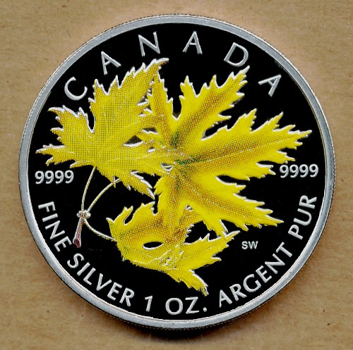 Commems-Collection-Canadian:-2001-2007-Coloured-Silver-Maple-Leaf-Series