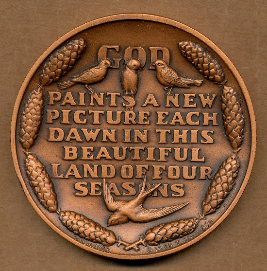 Commems-Collection-Medals:-1970-Maine-Statehood-Sesquicentennial