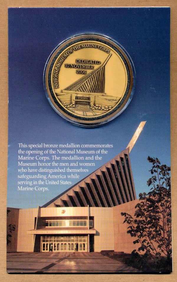 Commems-Collection-Medals:-2006-National-Museum-Of-The-Marine-Corps