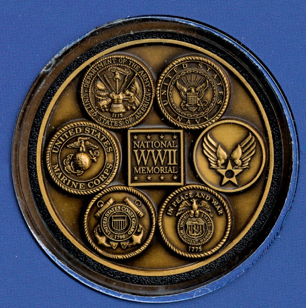 Commems-Collection-Medals:-World-War-II-National-Memorial---Washington,-DC