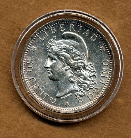 Commems-Collection-World:-1882-Argentina-50-Centavos