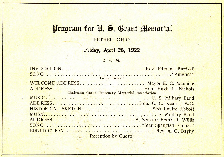 Commems-Collection-Classic:-1922-Grant-Centenary---Ohio-Celebrations