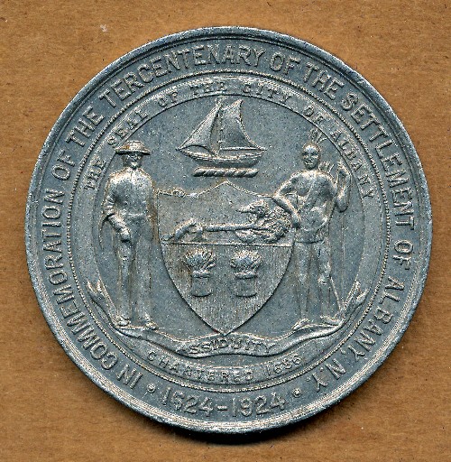 Commems-Collection-Medals:-1924-Albany,-NY-Tercentenary