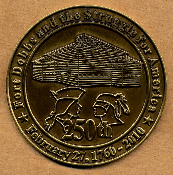 Commems-Collection-Medals:-2010-Fort-Dobbs-250th-Anniversary-Of-Cherokee-Attack