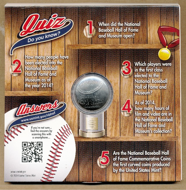 Commems-Collection-Modern:-2014-Baseball-Hall-Of-Fame-Young-Collectors-Set