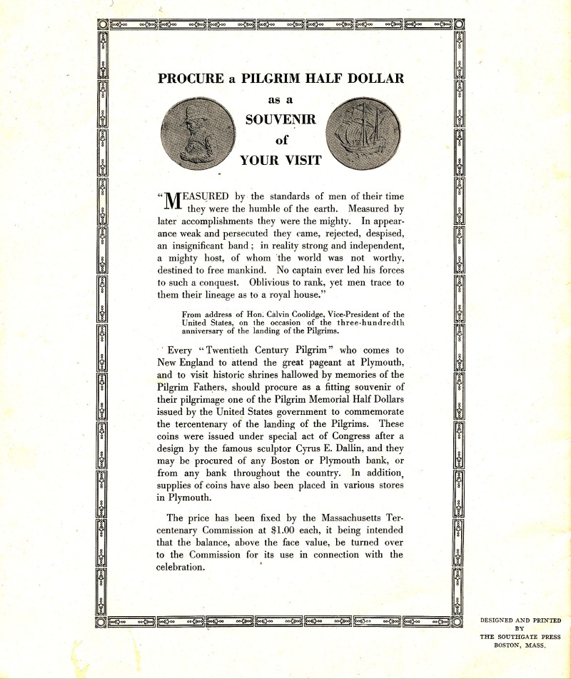 Commems-Collection-Classic:-1920-21-Pilgrim-Landing-Tercentenary---Historical-Pageant
