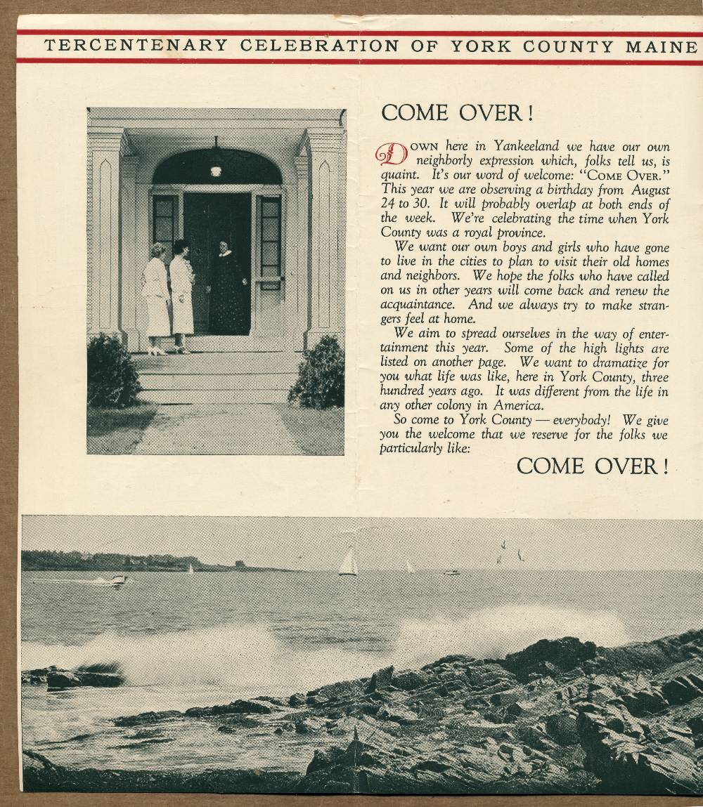 Commems-Collection-Classic:-1936-York-County,-Maine-Tercentenary---Promotional-Brochure