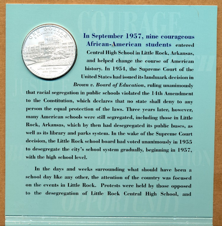Commems-Collection-Modern:-2007-Little-Rock-Coin-And-Medal-Set