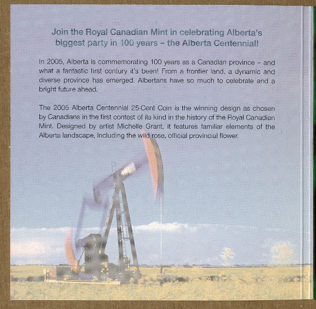 Commems-Collection-Canadian:-2005-Alberta-Centennial-Silver-$5---Coin-1-Of-12