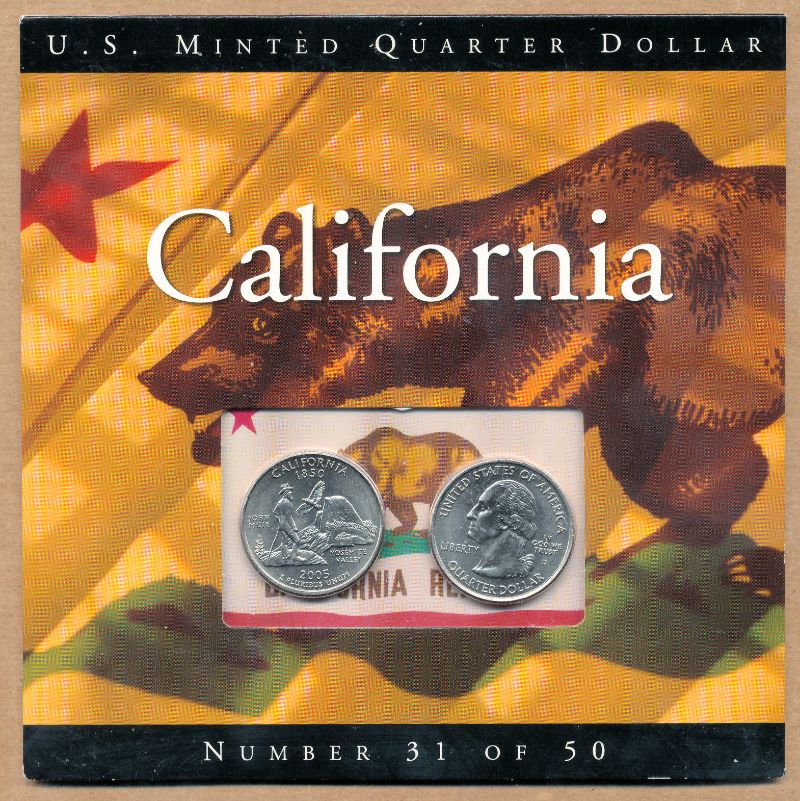 Commems-Collection-Modern:-2005-California-Statehood-Quarter---Yosemite-Set