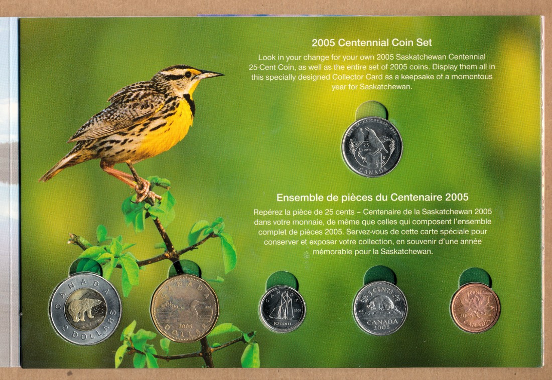 Commems-Collection-Canadian:-2005-Saskatchewan-Centennial-Silver-$5---Coin-2-Of-12