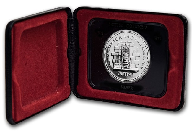 Commems-Collection-Canadian:-1977-Queen-Elizabeth-II--Silver-Jubilee---Silver-Dollar