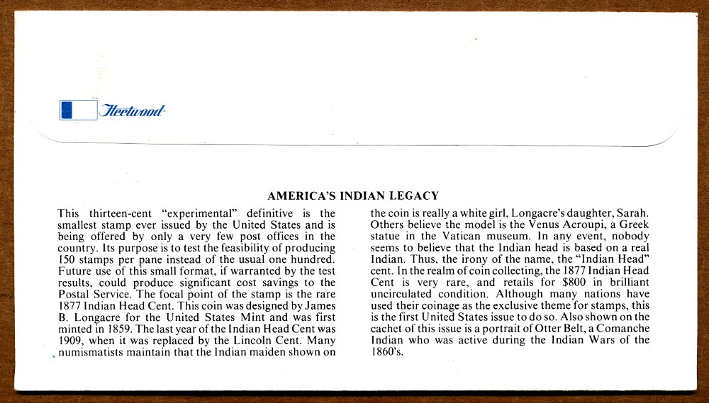 Commems-Collection-Philately-Friday:--#06---1978-US-/-Indian-Head-Cent