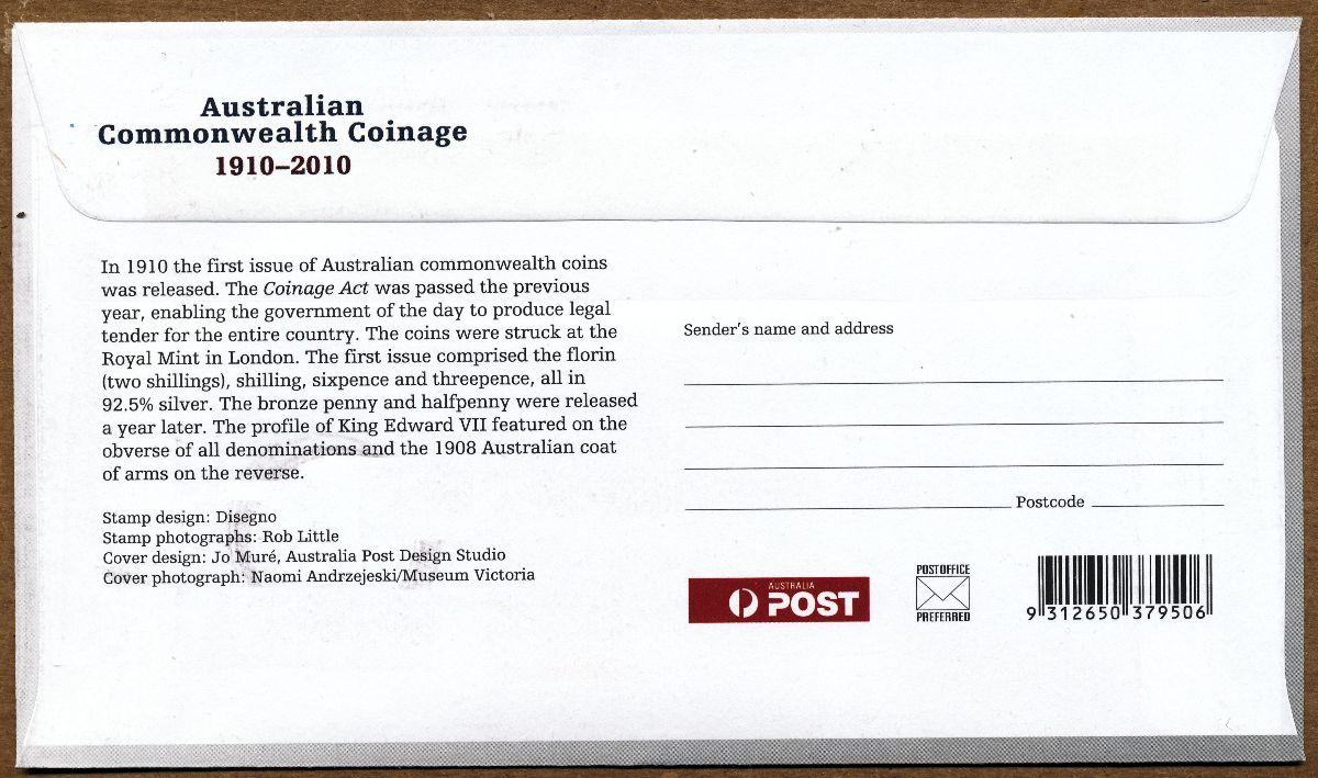 Commems-Collection-Philately-Friday:-#09---2010-Australia-Coinage-Centennial