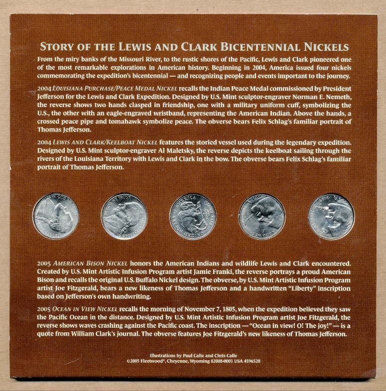 Commems-Collection-Modern:-2004-05-Westward-Journey-Nickels-Set
