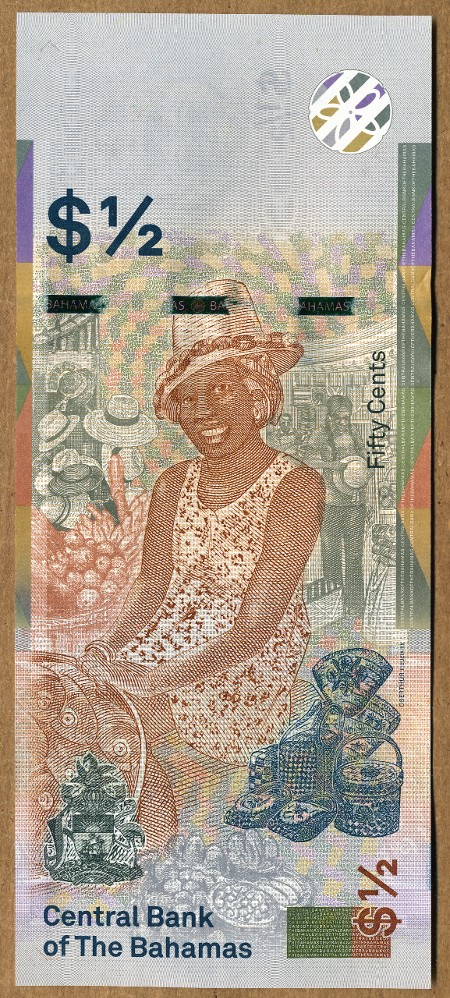 Commems-Collection-Currency:-Bahamas-50-Cents-Notes