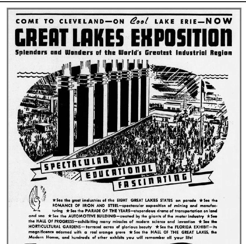 Commems-Collection-Classic:-1936-Cleveland-Centennial-/-Great-Lakes-Exposition---Expo-Ads