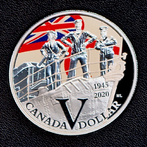 Commems-Collection-Canadian:-2020-V-E-Day-75th-Anniversary-Special-Edition-Silver-Dollar