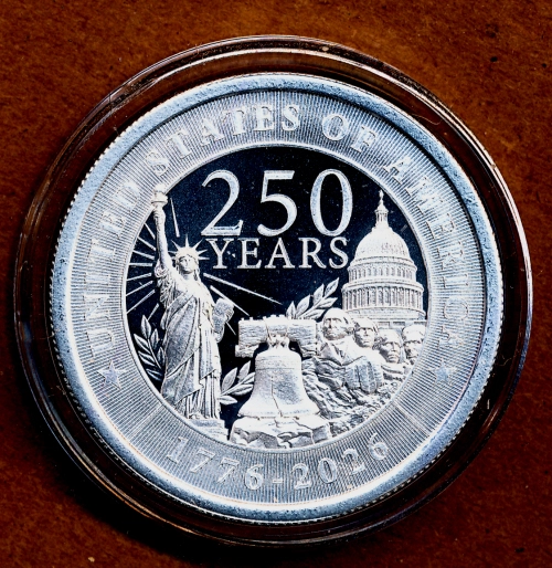 Commems-Collection-Bullion:-2026-US-250th-Anniversary-Silver-Round