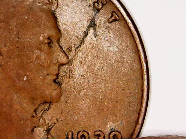 1939--P-Pennies-Lamination
