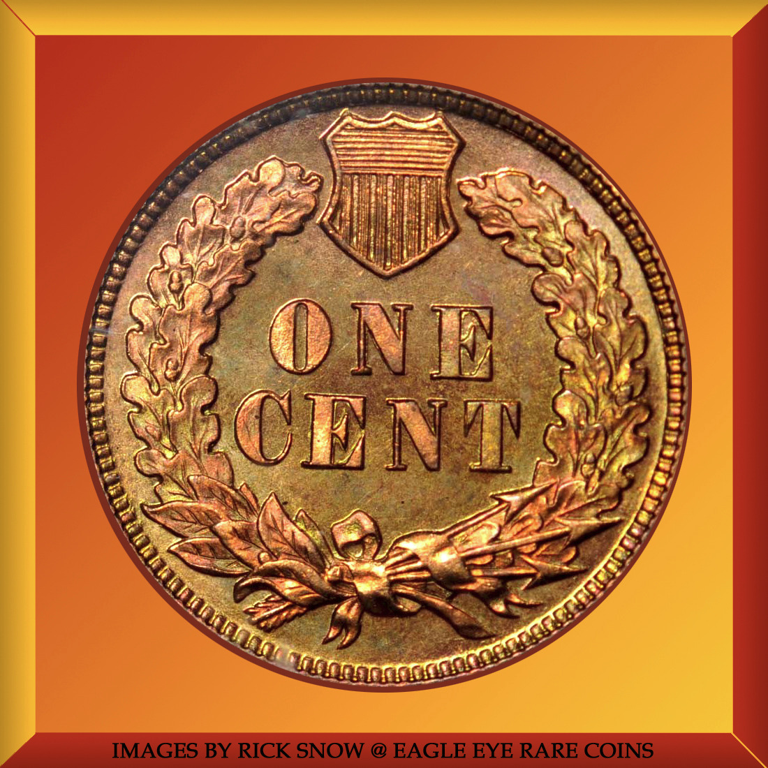Strange-Neon-Green/Copper-Lincoln-Cent-1955-S