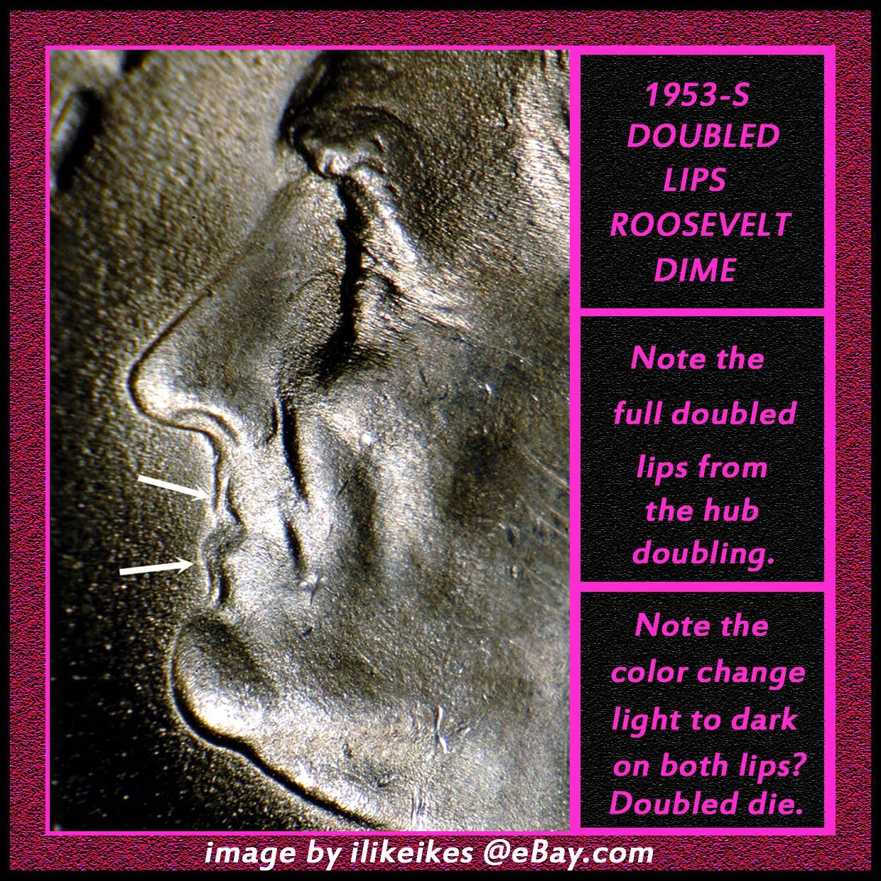 1953-S-Roosevelt,-Possible-Double-Lip-And-Bridge-Of-Nose
