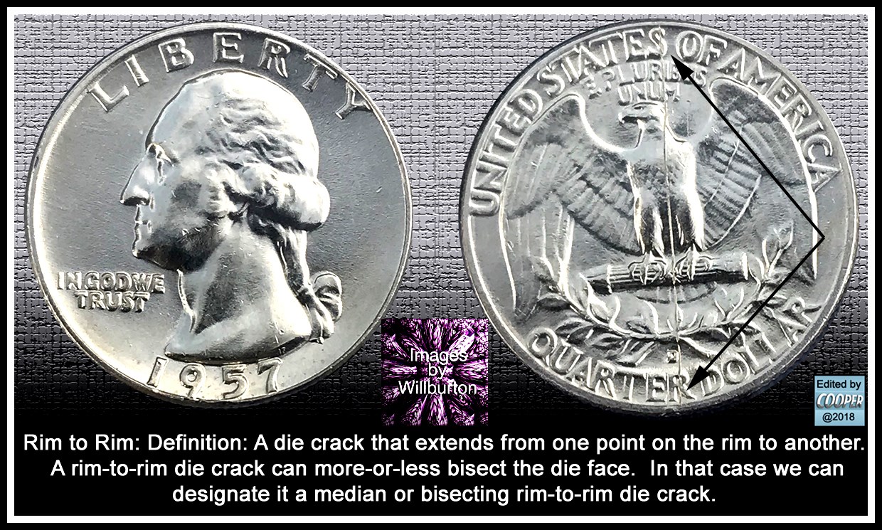 Awesome-Bisecting-Die-Crack-On-A-BU-1957-D-Washington!